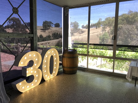 Illuminated Number 30 Illuminated Number 30