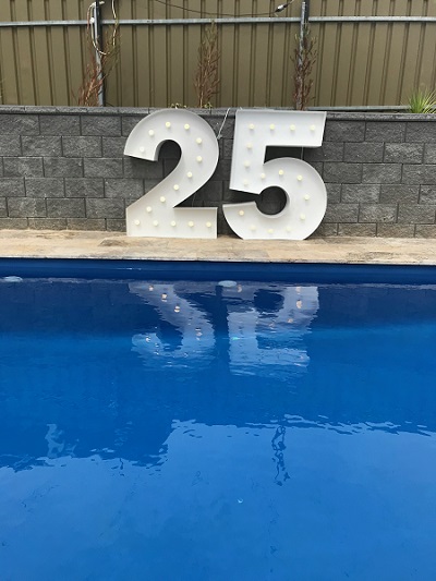 Illuminated Number 25 Illuminated Number 25
